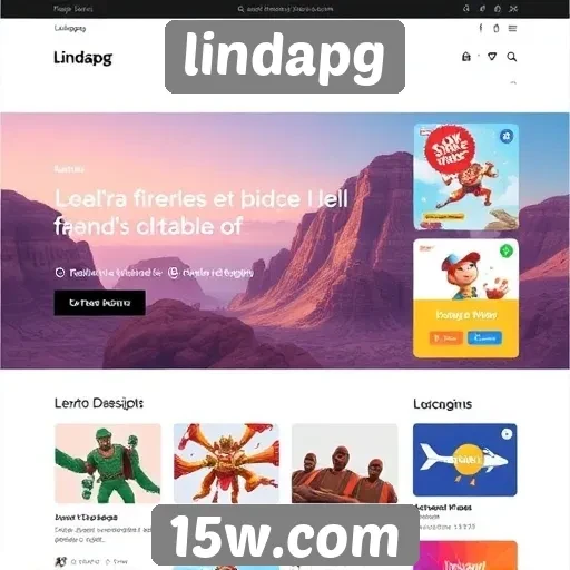 tendências de design e interface no site lindapg